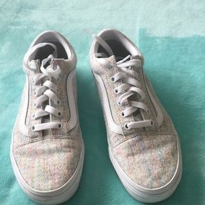 Vans rainbow jersey women size 6-1/2